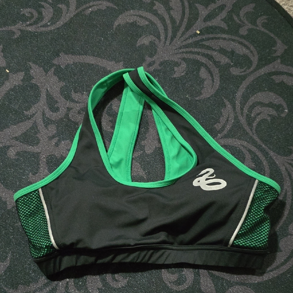 Black Milk Slytherin Cross Back Crop Top